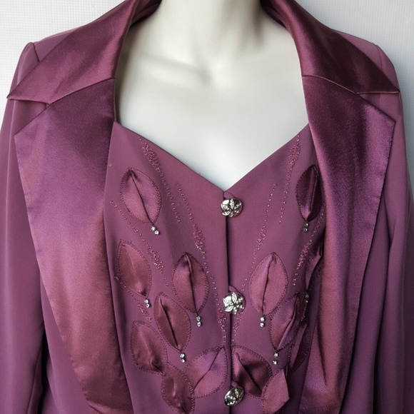 Champagne Italy Fashion Church Jacket Size 12 - Picture 2 of 8